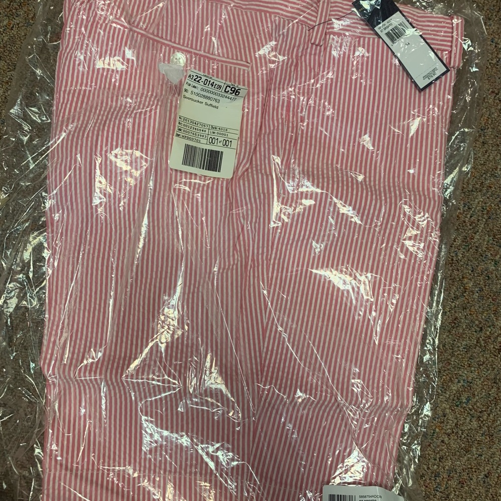 Brand New Pink Ralph Lauren Seersucker Shorts
